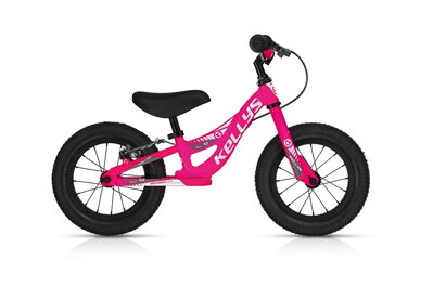 Odrážadlo KELLYS KITE RACE Neon Pink s brzdou