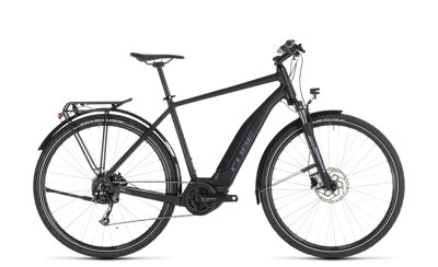 CUBE TOURING HYBRID ONE 400WH BLACK BLUE 2019