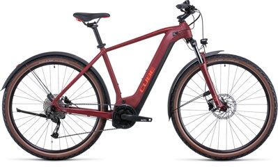 CUBE  NURIDE HYBRID PERFORMANCE 625 ALLROAD DARKRED 2022