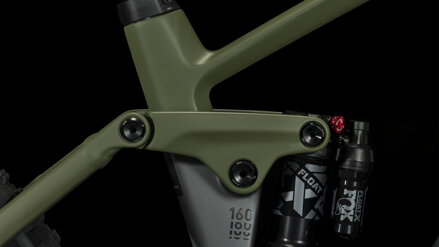 CUBE STEREO HYBRID 160 HPC TM 750 27.5 FLASHGREY OLIVE 2023